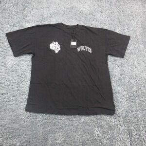 Dare Sport Wolf Loyalty Shirt Mens Medium Black Oversized Wolves Graphic NWT